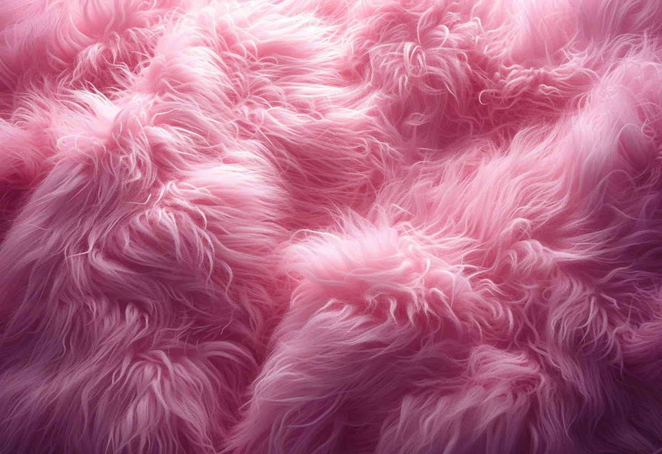 a pink fur with a large background
